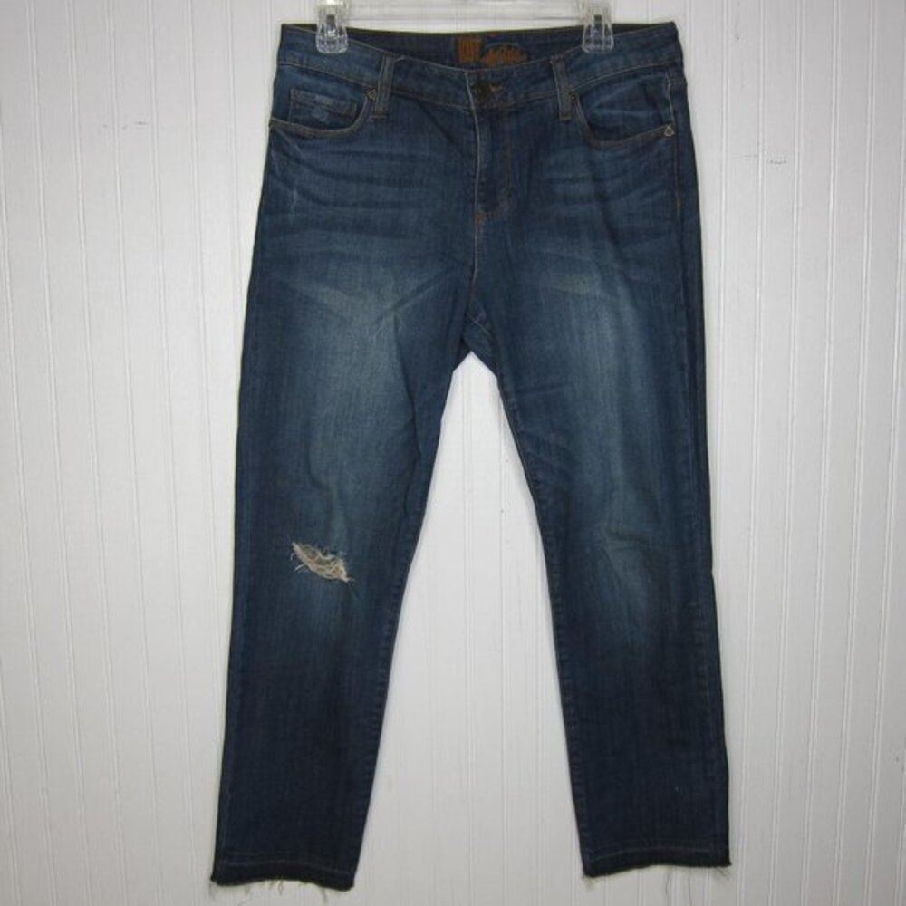 Kut from the Kloth Distressed Raw Hem Jeans 28